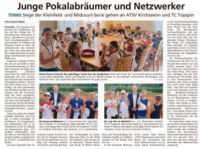 Turnier in Zorneding kürt Landkreismeister in der Kleinfeld- und Midcourt-Serie 
